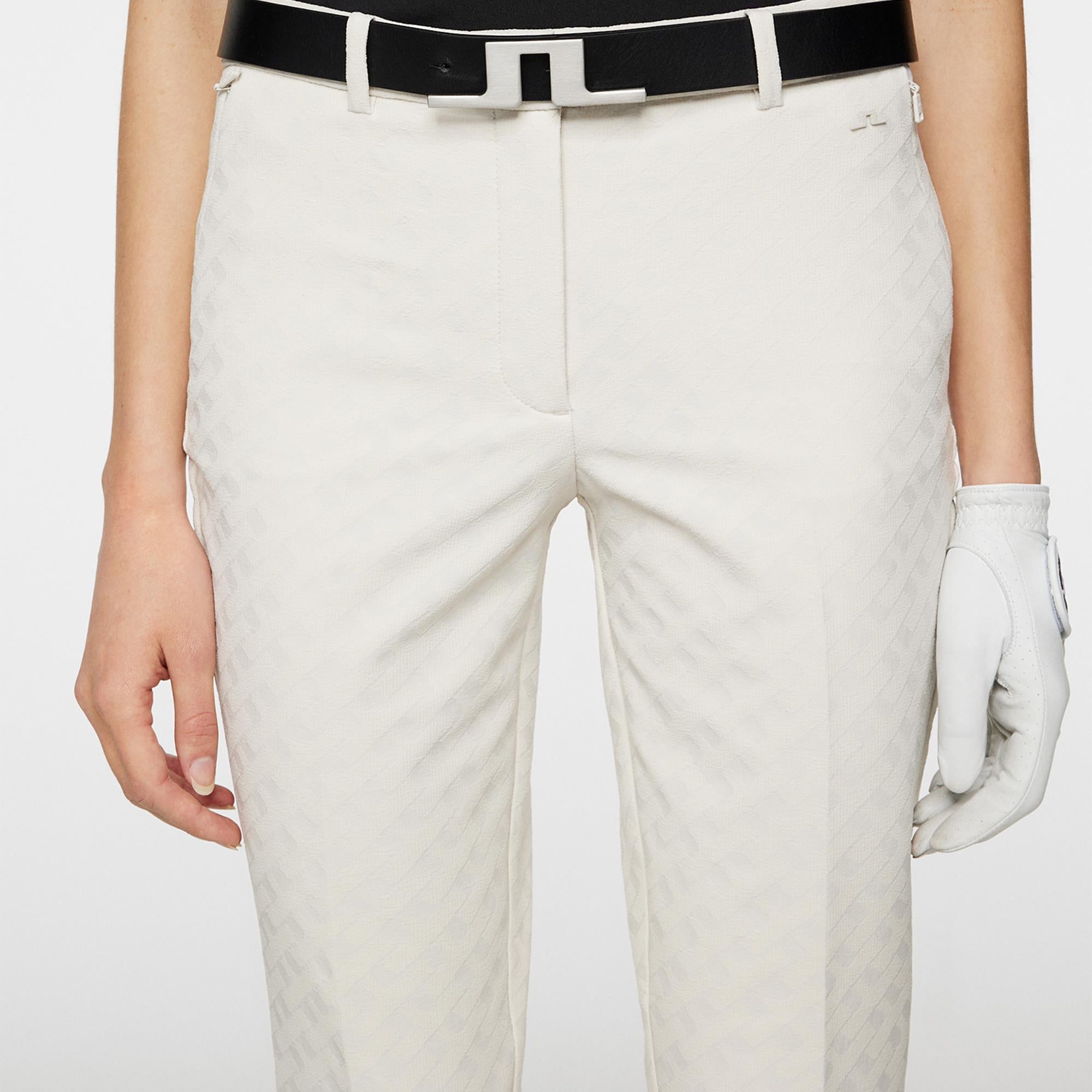 J Lindeberg Pia Bridge Ladies Golf Pant Tour Geo Jacquard Moonbeam